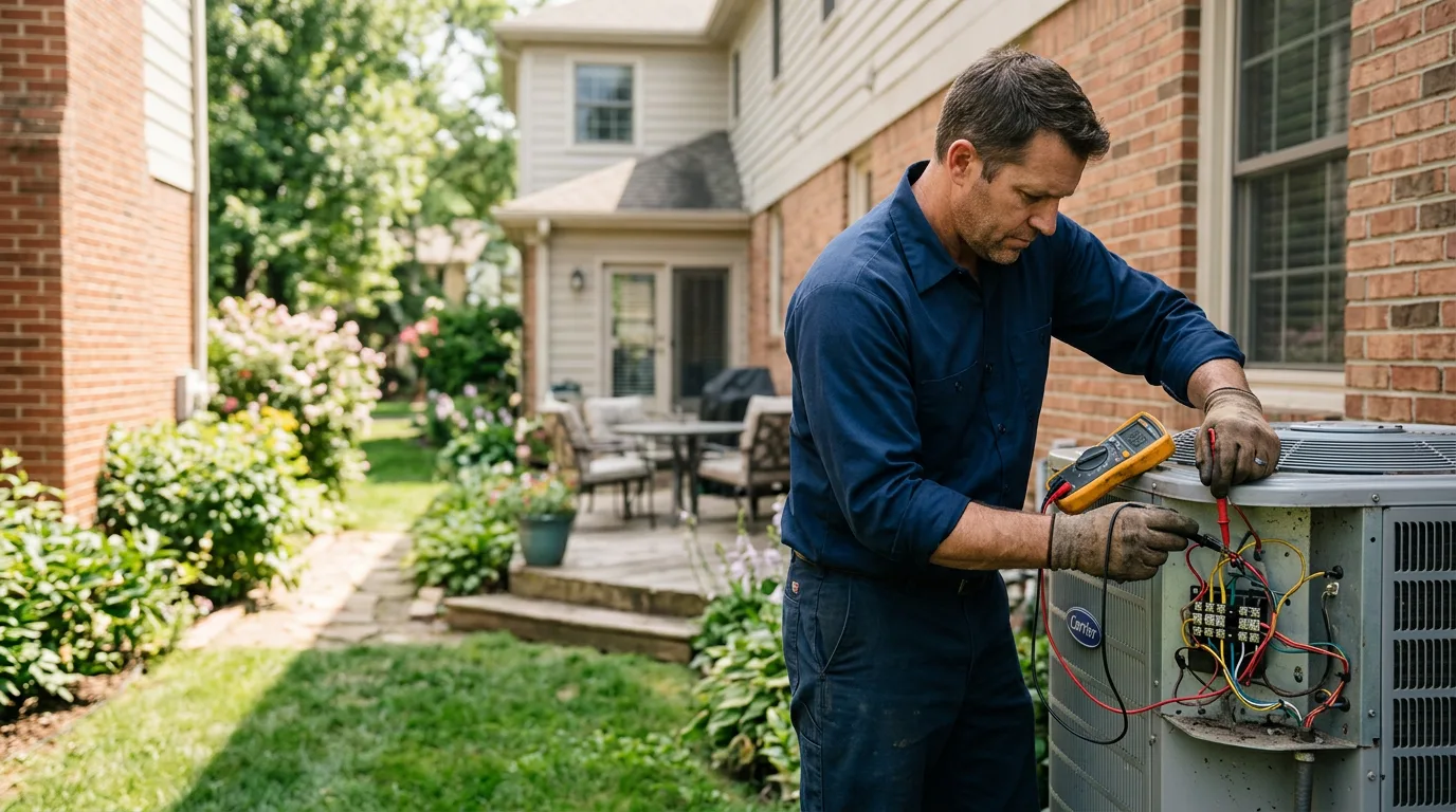 HVAC technician working near Virgil, SD